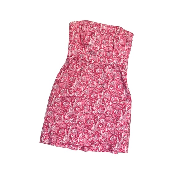 Vineyard Vines Dresses & Skirts - Vineyard vines pink shell strapless dress 6 beach cruise summer lilly‎